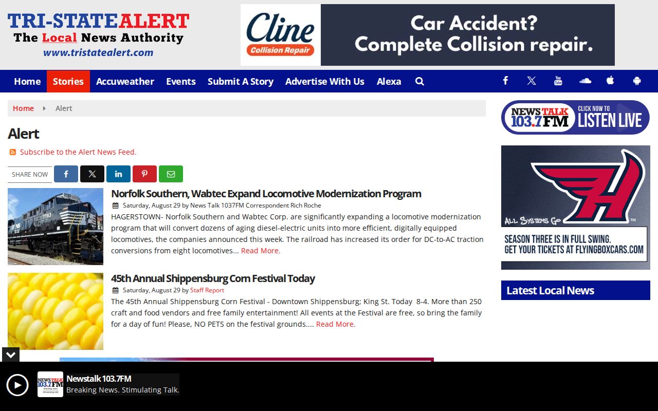 Fulton County crime-news public-record Alert category interface